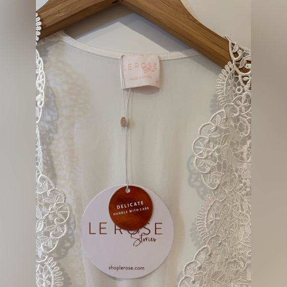 Le rose Jolie Lace Trim Maxi With Train - Includes Slip - new with tags - Picture 11 of 16